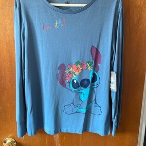 Disney Lilo & Stitch Long Sleeve Tee Shirt - NWT Woman’s S